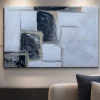 Quadri Moderni-Selezionato da Mazzolaluce Quadro moderno architettura astratta 80x120 cm pittura materica a rilievo