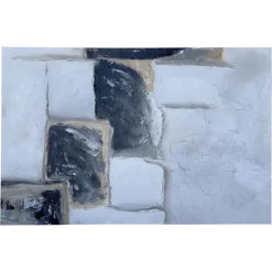 Quadri Moderni-Selezionato da Mazzolaluce Quadro moderno architettura astratta 80x120 cm pittura materica a rilievo
