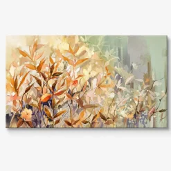 Quadri Moderni-Selezionato da Mazzolaluce Quadro moderno floreale astratto 77x143 cm stampa con decoro a rilievo