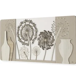 Quadri Moderni-Selezionato da Mazzolaluce Quadro moderno legno 120x60 per soggiorno bianco rovere