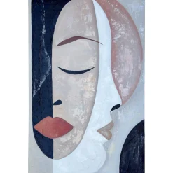 Quadri Moderni-Selezionato da Mazzolaluce Quadro moderno sussurri interiori 100x150 cm dipinto materico a rilievo