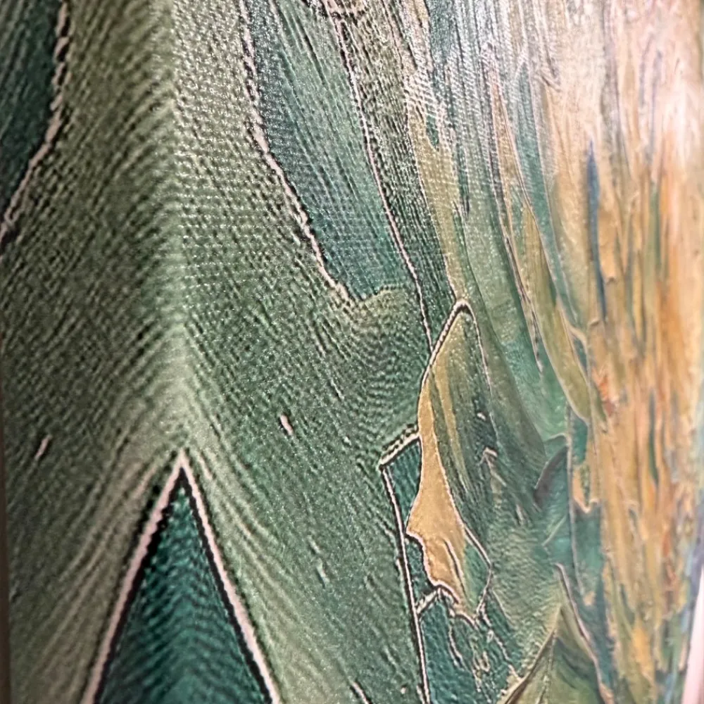 Quadri Moderni-Selezionato da Mazzolaluce Quadro moderno vortice multicolor 77x143 stampa con decoro a rilievo