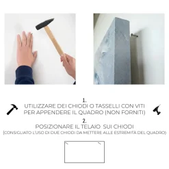 Quadri Moderni-Selezionato da Mazzolaluce Quadro moderno vortice multicolor 77x143 stampa con decoro a rilievo