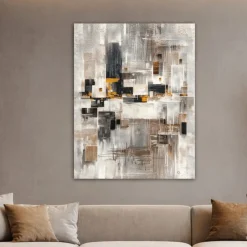 Quadri Moderni-Selezionato da Mazzolaluce Quadro moderno 50x70 verticale geometrie astratte