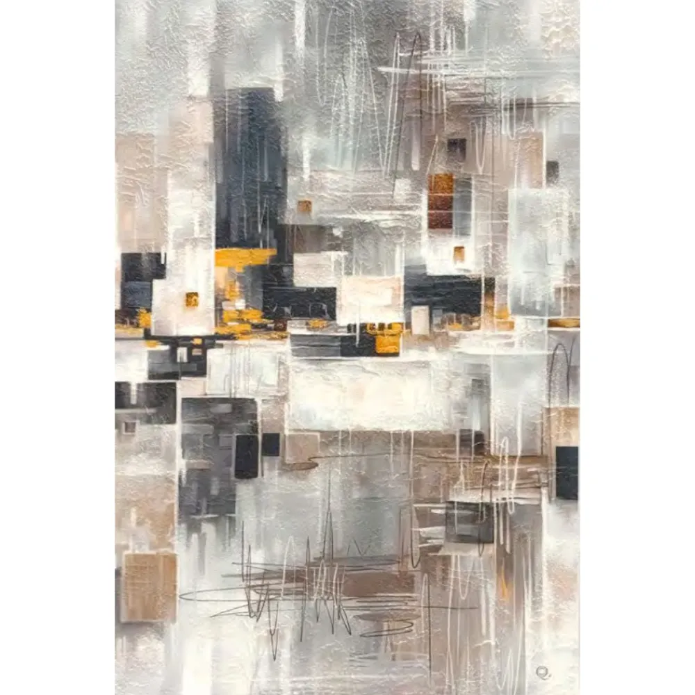 Quadri Moderni-Selezionato da Mazzolaluce Quadro moderno 50x70 verticale geometrie astratte