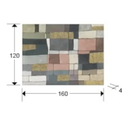 Quadri Moderni-Selezionato da Mazzolaluce Quadro mosaico moderno dipinto 120x160 cm applicazioni in oro