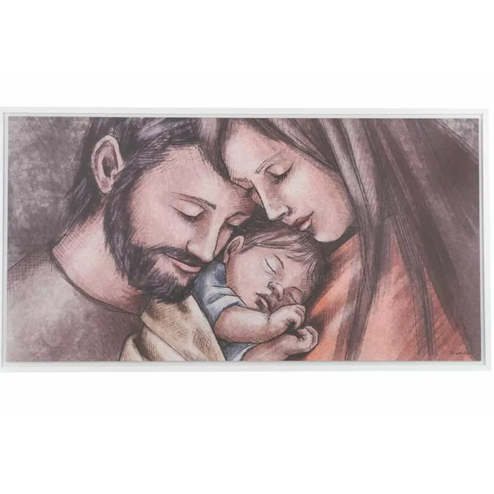 Capezzali-Bongelli Preziosi Quadro per camera da letto moderna 110x60 sacra famiglia