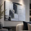 Quadri Moderni-Selezionato da Mazzolaluce Quadro per salone 100x150 cm dipinto materico architettura astratta