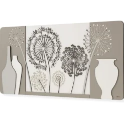Quadri Moderni-Selezionato da Mazzolaluce Quadro per soggiorno moderno in legno floreale 120x60
