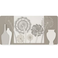 Quadri Moderni-Selezionato da Mazzolaluce Quadro per soggiorno moderno in legno floreale 120x60