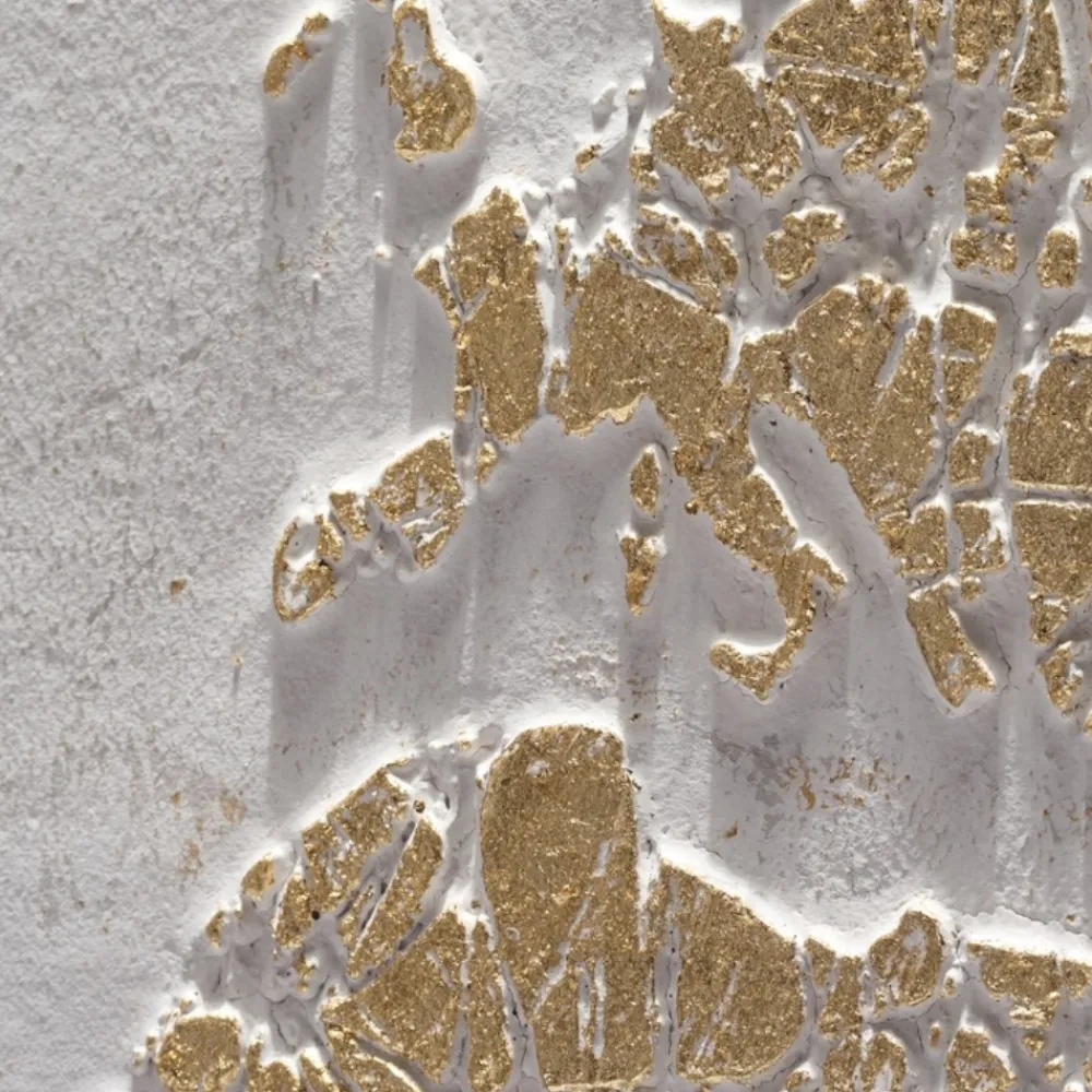 Quadri Moderni-Selezionato da Mazzolaluce Quadro plafonisfero oro decorazione a rilievo cornice legno 92x122