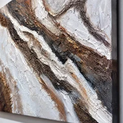 Quadri Moderni-Selezionato da Mazzolaluce Quadro segni nella pietra astratto moderno 800x120 cm dipinto materico a rilievo