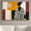 Quadri Moderni-Selezionato da Mazzolaluce Quadro silhouette elegangte moderno dipinto con cornice 120x80