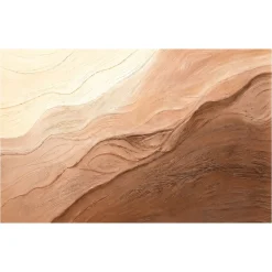 Quadri Moderni-Selezionato da Mazzolaluce Quadro trame di sabbia 100x150 cm astratto dipinto materico a rilievo