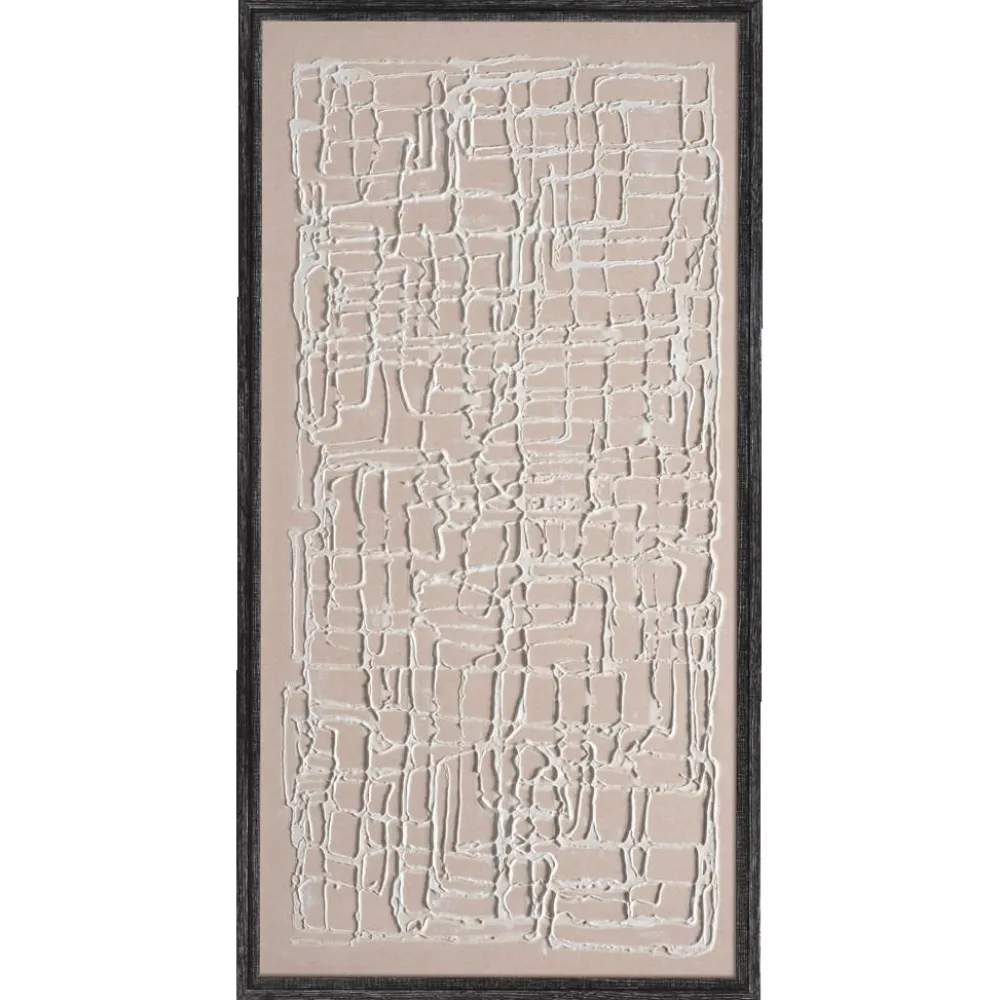 Quadri Moderni-Selezionato da Mazzolaluce Quadro verticale astratto moderno decorato con cornice 60x120