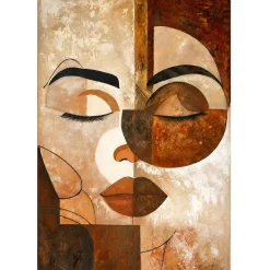 Quadri Moderni-Selezionato da Mazzolaluce Quadro verticale materico geometrie dell’anima dipinto a rilievo 80x120 cm