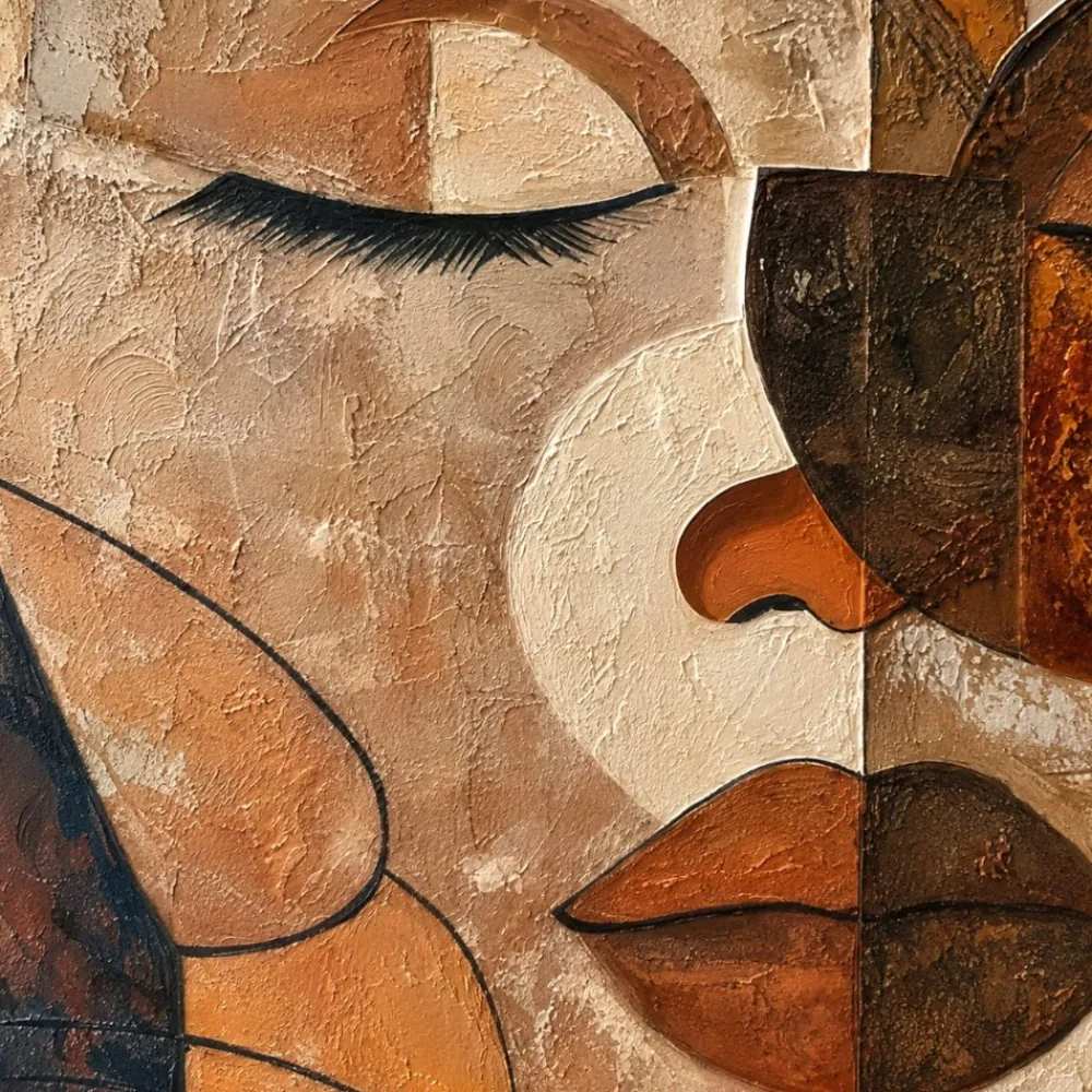 Quadri Moderni-Selezionato da Mazzolaluce Quadro verticale materico geometrie dell’anima 100x150 per salotto