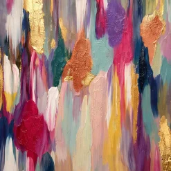 Quadri Moderni-Selezionato da Mazzolaluce Quadro verticale 80x120 cascata cromatica astratto moderno