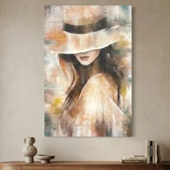 Quadri Moderni-Selezionato da Mazzolaluce Quadro verticale 60x90 la donna del mistero tela decorata