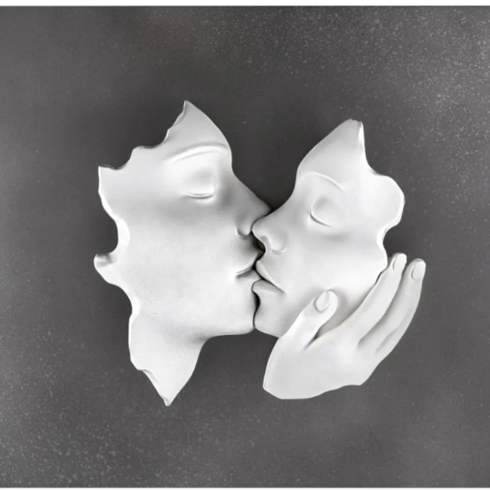 Quadri Moderni-Bongelli Preziosi Quadro volti 3d moderno scultura marmorino 50x50cm