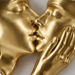 Quadri Moderni-Bongelli Preziosi Quadro volti 3d moderno 50x50 bianco oro