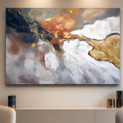 Quadri Moderni-Selezionato da Mazzolaluce Quadro 100x150 cm astratto moderno dipinto su tela materico