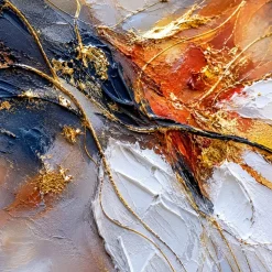 Quadri Moderni-Selezionato da Mazzolaluce Quadro 100x150 cm astratto moderno dipinto su tela materico