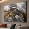 Quadri Moderni-Selezionato da Mazzolaluce Quadro 100x150 cm impulso astratto moderno dipinto a rilievo materico