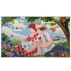Quadri Moderni-Selezionato da Mazzolaluce Quadro 122x72 paesaggio romantico colorato innamorati