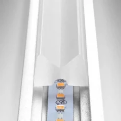 Applique Da Parete-Stilnovo Quad applique led 17w 3000k alluminio design moderno per ufficio