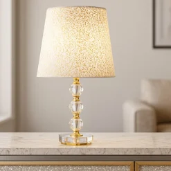 Lampade Da Tavolo-Ideal Lux Queen tl1 medium lampada da como' classica di cristallo