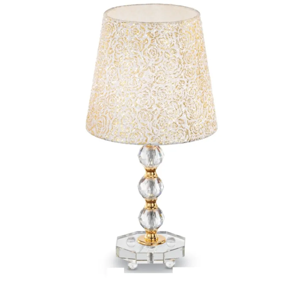 Lampade Da Tavolo-Ideal Lux Queen tl1 medium lampada da como' classica di cristallo