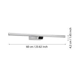 Applique Da Bagno-Eglo Regello z applique da bagno per specchio led rgb 2700k a 6500k ip44