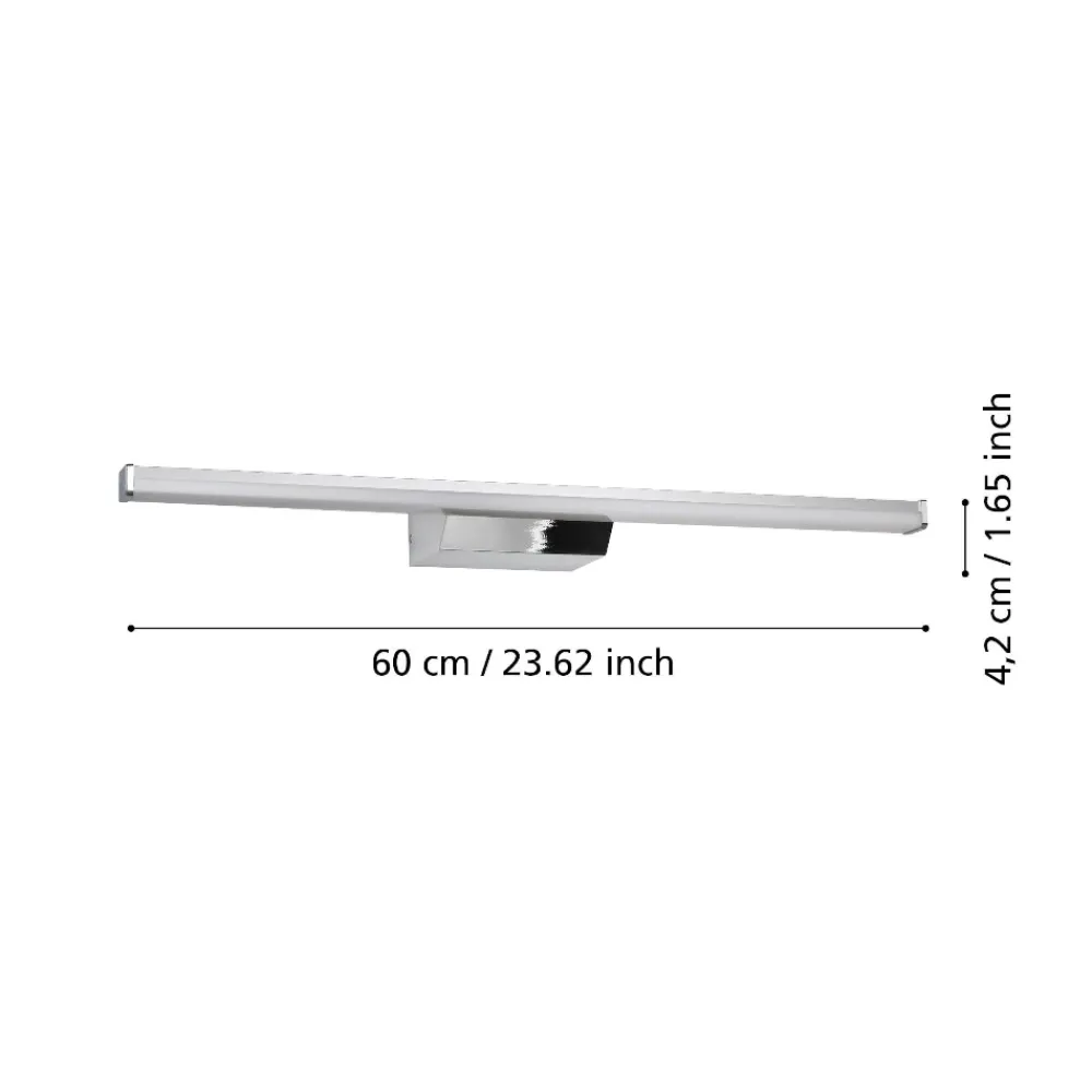 Applique Da Bagno-Eglo Regello z applique da bagno per specchio led rgb 2700k a 6500k ip44