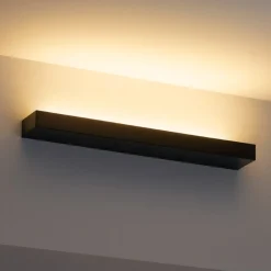Applique Da Parete-Linea Light Regolo applique led nera 3000k 61cm mono emissione