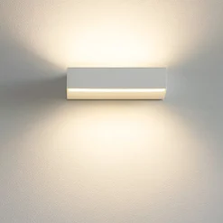Applique Da Parete-Linea Light Regolo applique led 26w 3000k da parete bianca 23cm