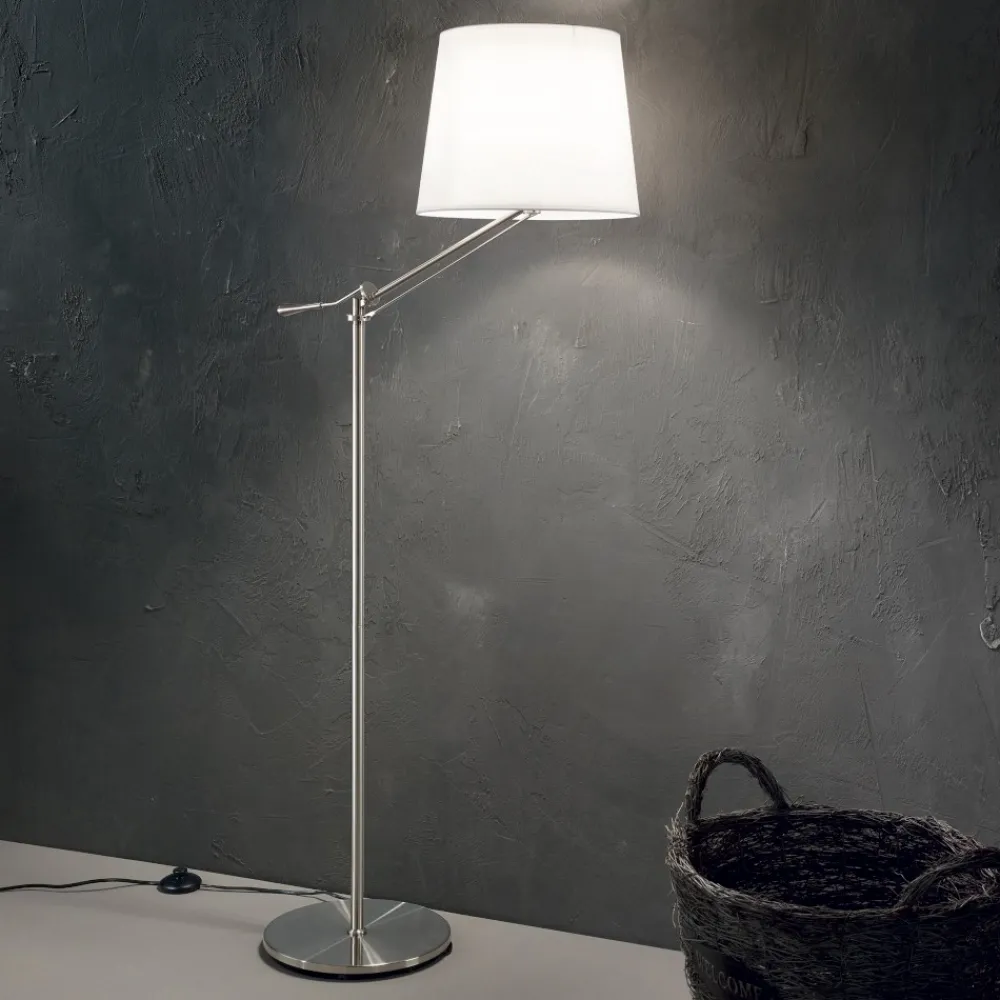 Lampade Da Terra-Ideal Lux Regol pt1 lampada da terra braccio orientabile