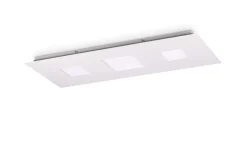Plafoniere Moderne-Ideal Lux Relax pl d090 plafoniera led 58w 3000k moderna doppia emissione
