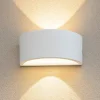Applique Da Esterno-Ideal Lux Rex-2 ap1 applique curvo bianco da esterno ip44