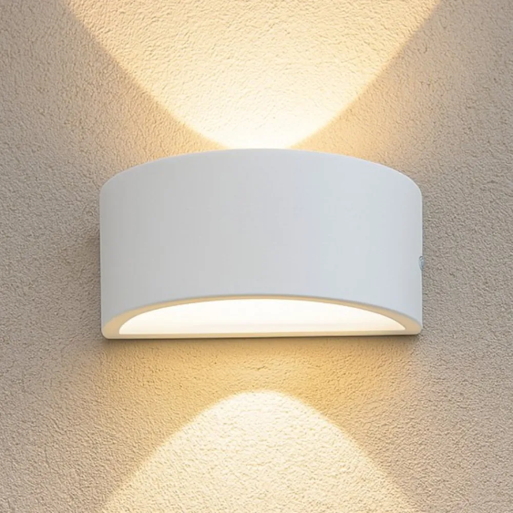 Applique Da Esterno-Ideal Lux Rex-2 ap1 applique curvo bianco da esterno ip44