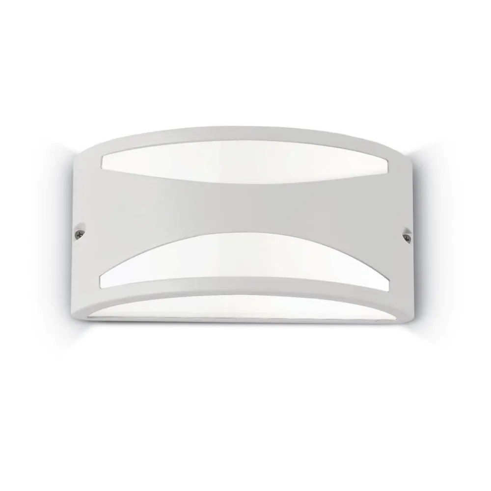 Applique Da Esterno-Ideal Lux Rex-3 ap1 applique da esterno ip44 bianco