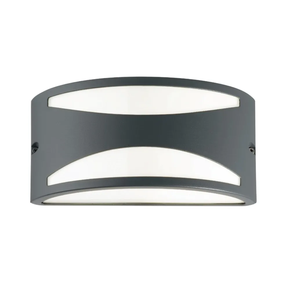 Applique Da Esterno-Ideal Lux Rex-3 ap1 applique per esterno curva antracite
