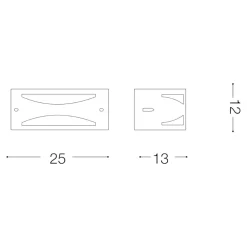 Applique Da Esterno-Ideal Lux Rex-3 ap1 applique per esterno curva antracite