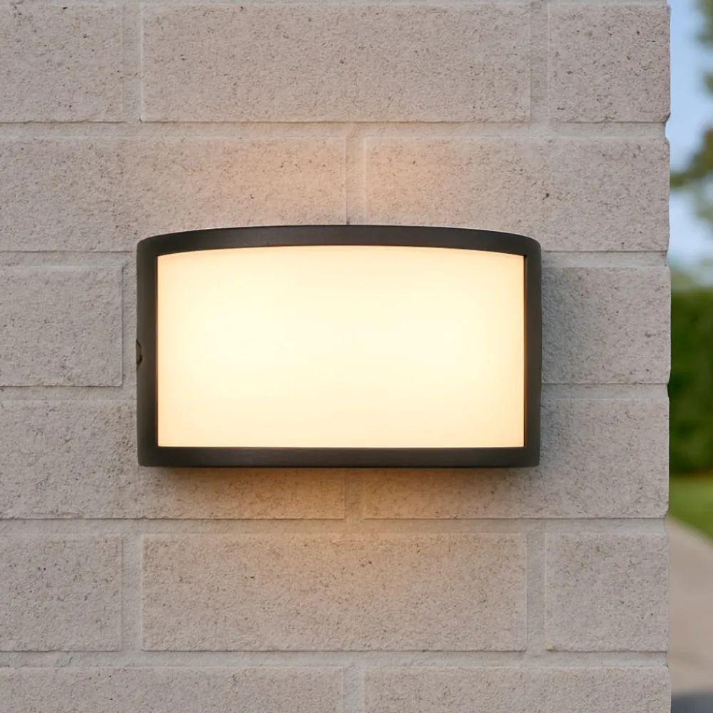 Applique Da Esterno-Ideal Lux Rex-1 ap1 applique da esterno nera ip44 e27