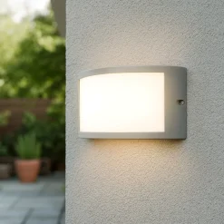 Applique Da Esterno-Ideal Lux Rex-1 ap1 applique da esterno grigio ip44