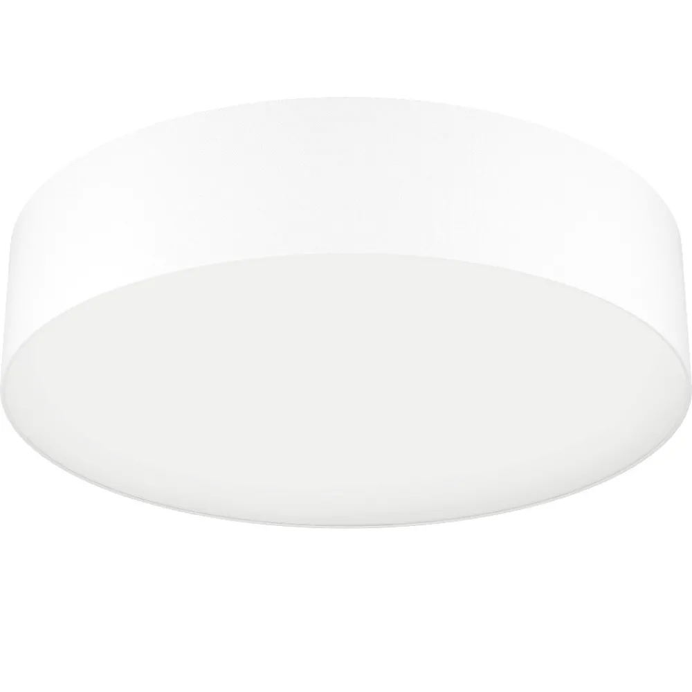Plafoniere Moderne-Eglo Romao z plafoniera bianca moderna tonda led rgb 2700k a 6500k