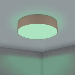 Plafoniere Moderne-Eglo Romao z plafoniera moderna rotonda led rgb da 2700k a 6500k
