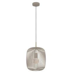 Lampade A Sospensione-Eglo Romazzina lampada a sospensione per cucina minimal colore sabbia
