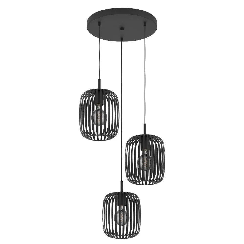 Lampadari Cucina-Eglo Romazzina lampadario da cucina con portalampade traforati