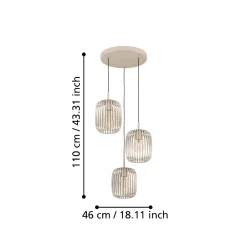 Lampadari Cucina-Eglo Romazzina lampadario per tavolo cucina design moderno